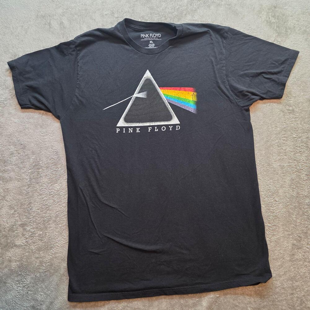 Pink Floyd Shirt Mens XL Black Dark Side Of The Moon Prism Graphic T-Shirt